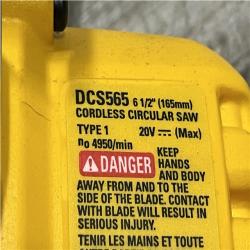 AS-IS DEWALT 20V MAX Cordless Brushless 6-1/2 in. Sidewinder Style Circular Saw (Tool Only)