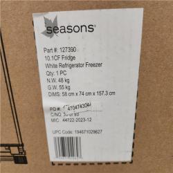 Phoenix Location 2 NEW Seasons White 10.1 CF Top Freezer Refrigerators Retail Value $900