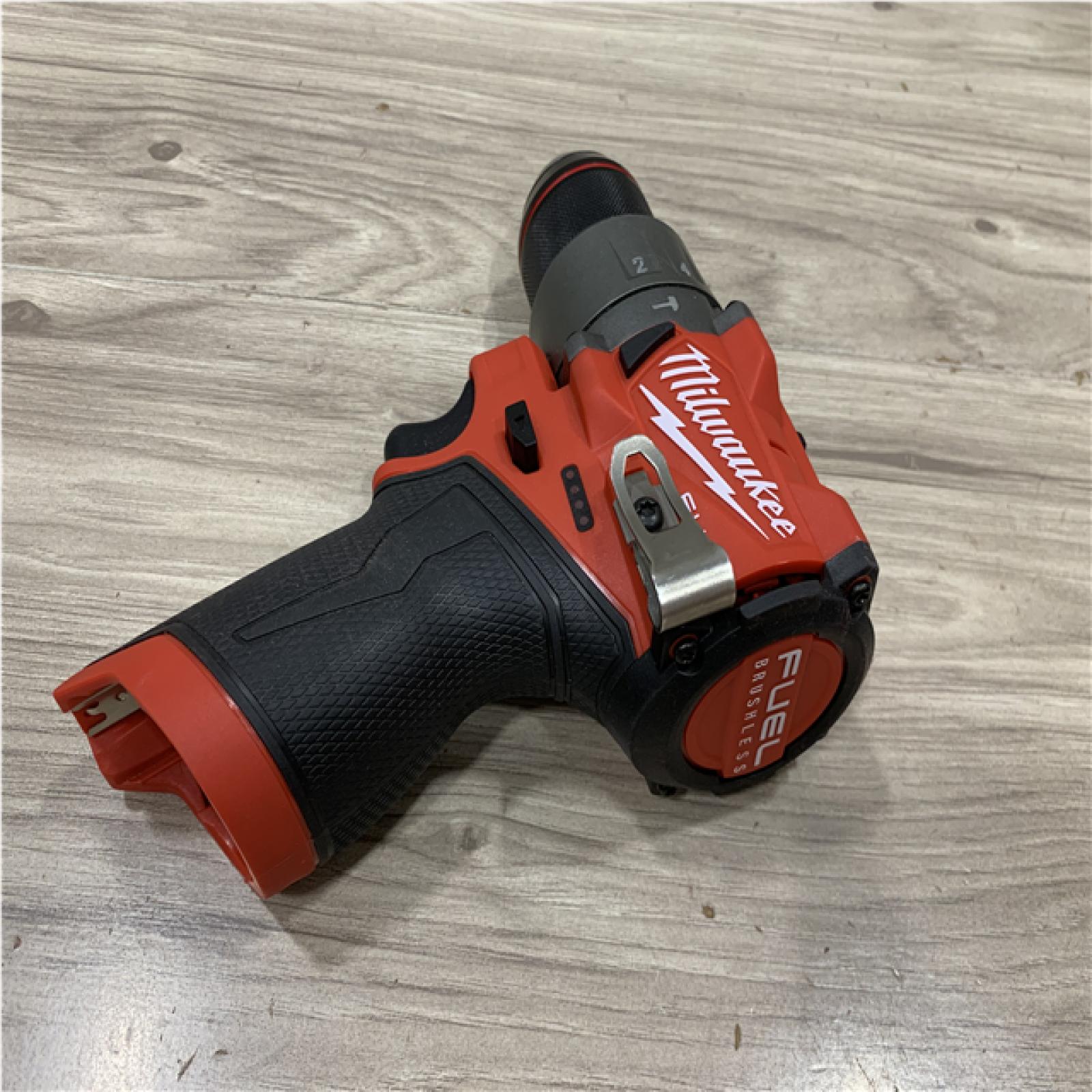AS-IS Milwaukee FUEL 12V Lithium-Ion Brushless Cordless 1/2 in. Hammer Drill (Tool-Only)