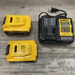 LIKE NEW - DEWALT 20V MAX Lithium-Ion Battery Kit with 5.0Ah and 2.0Ah Battery and Charger