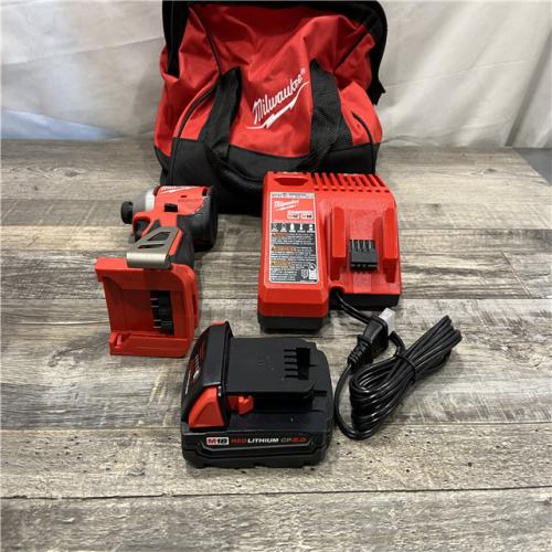 AS-IS Milwaukee 18-Volt Lithium-Ion Compact Brushless Cordless 1/4 in. Impact Driver Kit