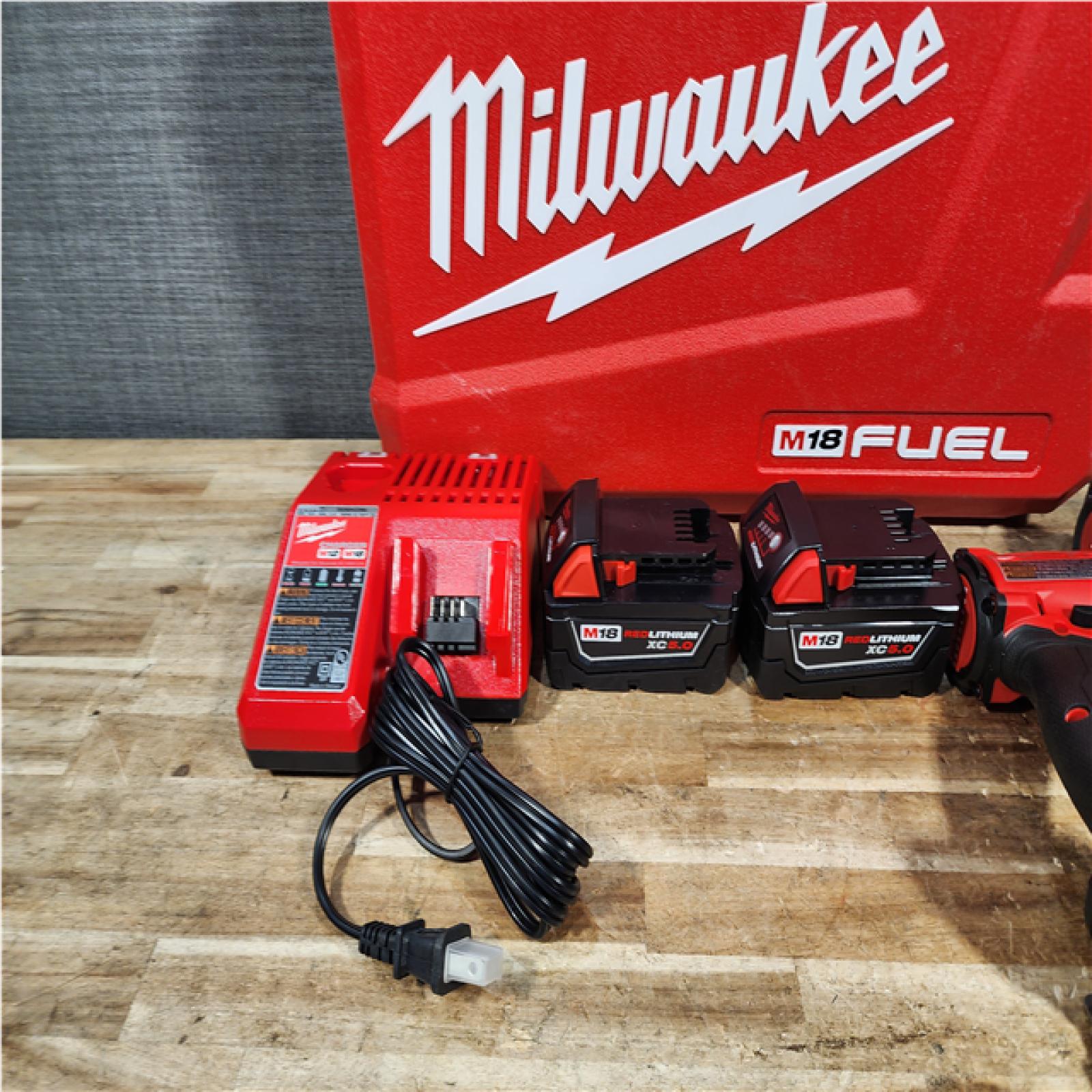 HOUSTON LOCATION - AS - IS Milwaukee FUEL 18V Lithium-Ion Brushless Cordless Hammer Drill and Impact Driver Combo Kit