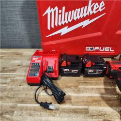 HOUSTON LOCATION - AS - IS Milwaukee FUEL 18V Lithium-Ion Brushless Cordless Hammer Drill and Impact Driver Combo Kit