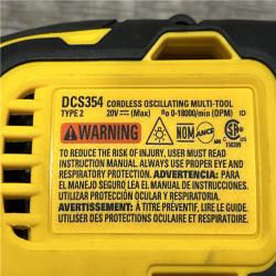 AS-IS DEWALT ATOMIC 20V MAX Cordless Brushless Oscillating Multi Tool Kit