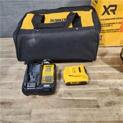 HOUSTON LOCATION - AS-IS DeWALT DCN681D1 20-Volt MAX 18ga Cordless Brushless Narrow Crown Stapler Kit w/ BATTERY & CHARGER
