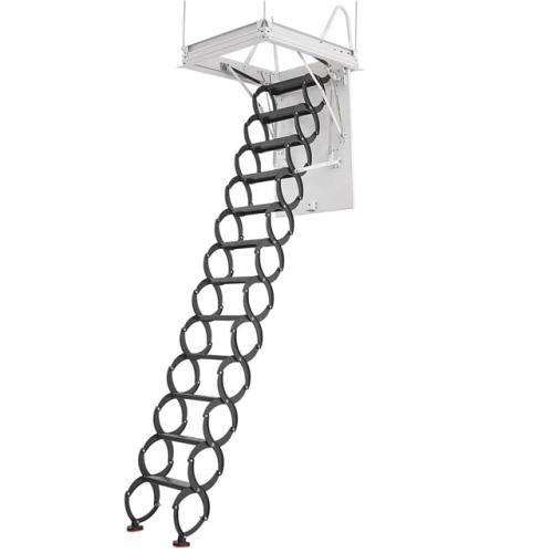 Phoenix NEW SKYSHALO 660LBS. Attic Ladder, Alloy Steel Pull-Down, Fits 9.5-10.2 ft. Ceiling, 39.4 x 27.5 in. Opening, Retractable with Rod