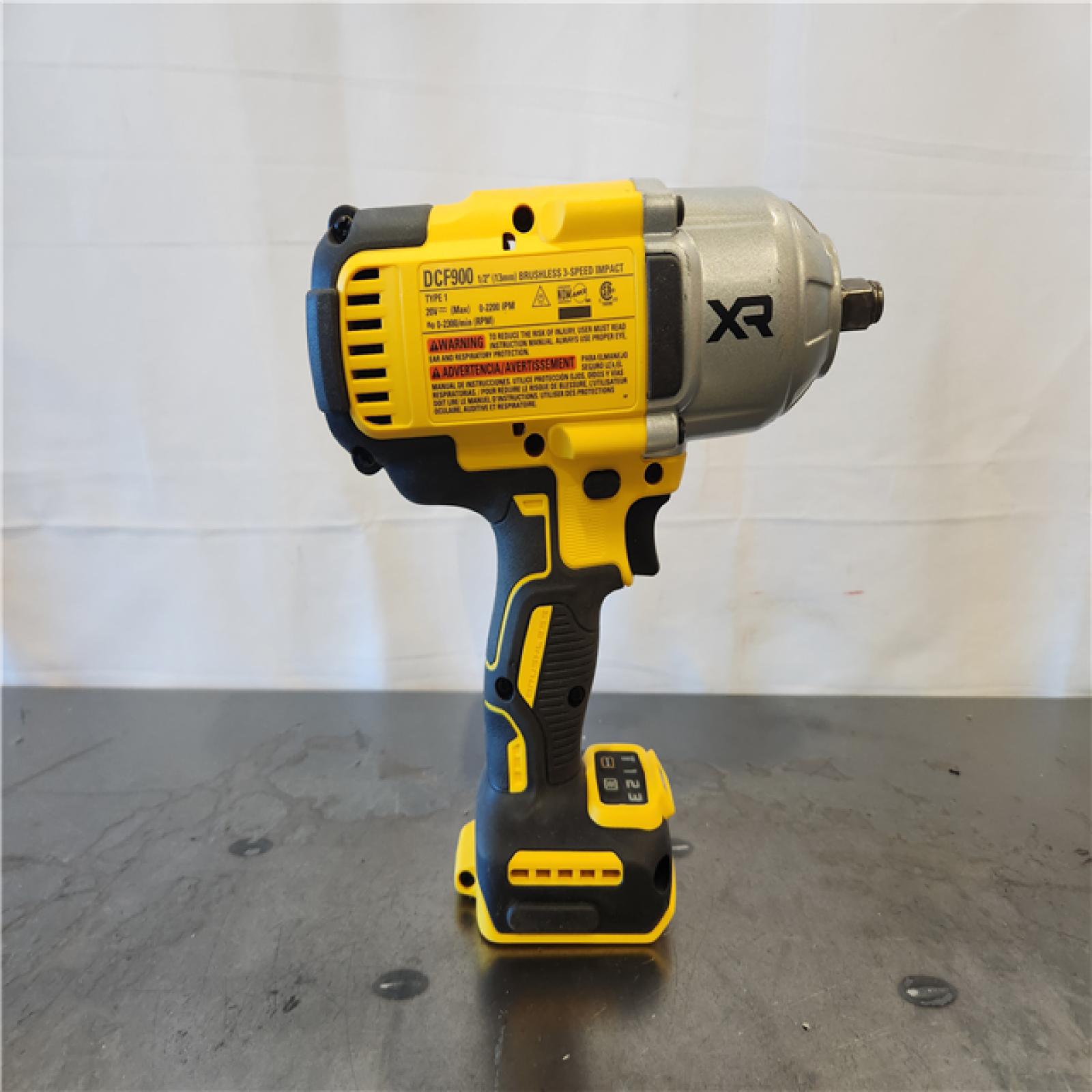 AS-IS- DEWALT 20V MAX XR Lithium-Ion Cordless 1/2 High Torque Hog Ring Anvil Impact Wrench (Tool Only)