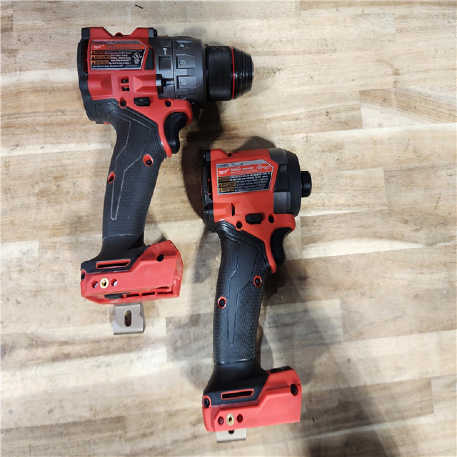 HOUSTON LOCATION - AS-IS Milwaukee FUEL 18V Lithium-Ion Brushless Cordless Hammer Drill and Impact Driver Combo Kit
