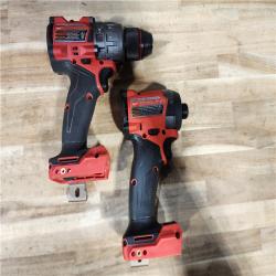 HOUSTON LOCATION - AS-IS Milwaukee FUEL 18V Lithium-Ion Brushless Cordless Hammer Drill and Impact Driver Combo Kit