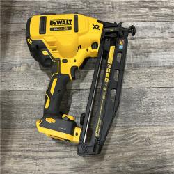 AS-IS DEWALT 20V MAX XR 16-Gauge Electric Cordless Angled Finishing Nailer Kit