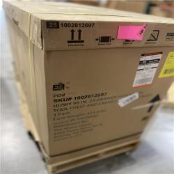 DALLAS LOCATION - HUSKY 56IN 23 DRAWER HEAVY DUTY WORKBENCH -MATTE BLACK