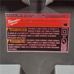 HOUSTON LOCATION - AS-IS Milwaukee M18 Packout Six Bay Rapid Charger