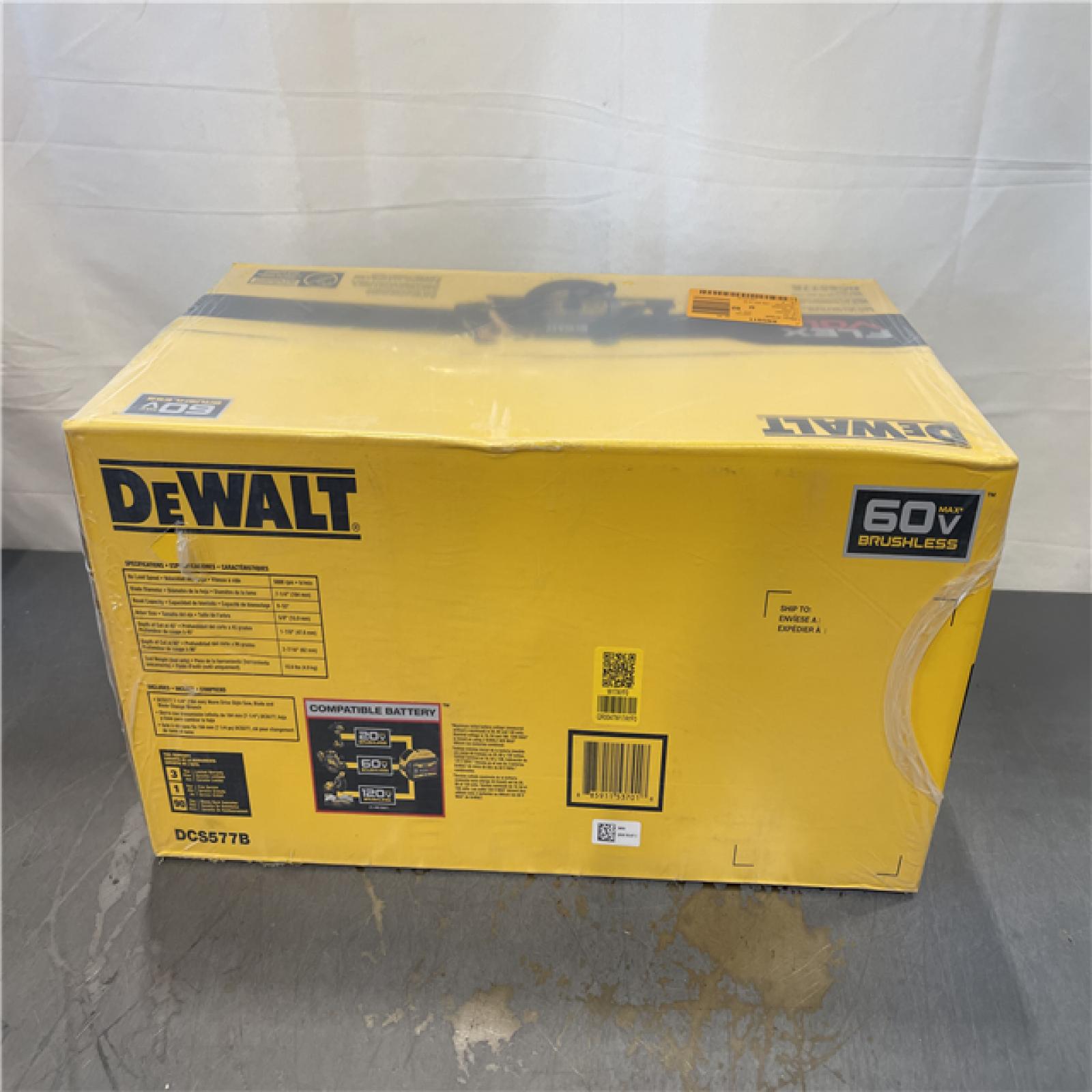 New! - DEWALT FLEXVOLT 60V MAX Cordless Brushless 7-1/4 in. Wormdrive Style Circular Saw Tool