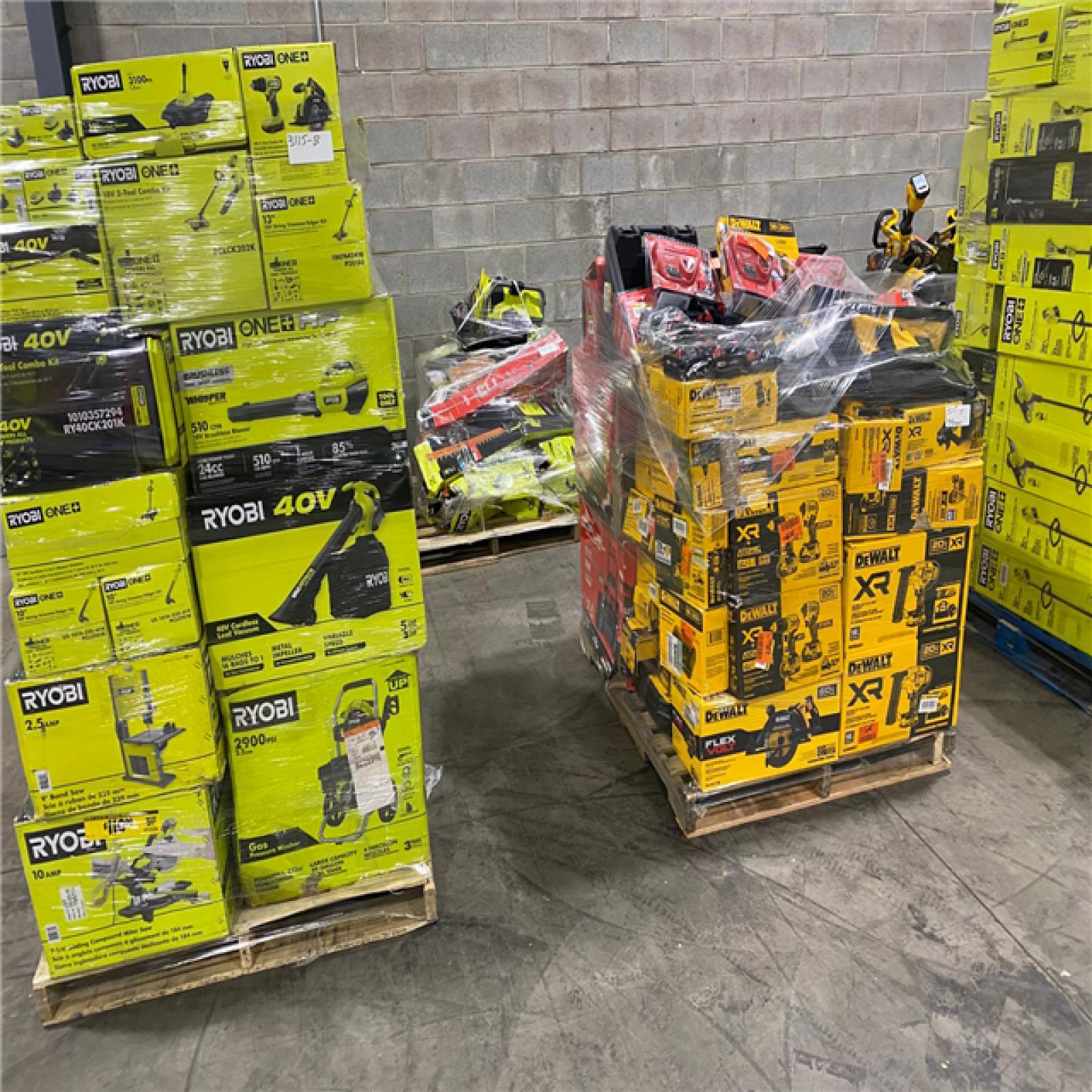 Pittston Location As-Is Power Tools Partial Truckload (9 pallets) 3115-B