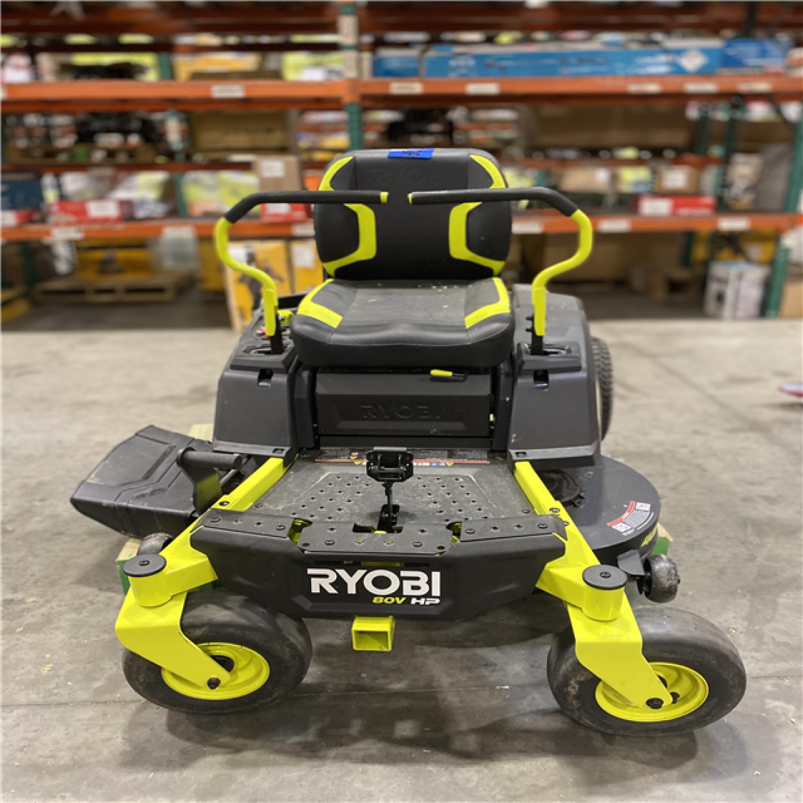 Dallas Location - As-Is RYOBI ZR3 80V HP Brushless Battery Cordless Electric 42 in. Zero Turn Riding Lawn Mower with (2) 14.0 Ah Batteries and Charger