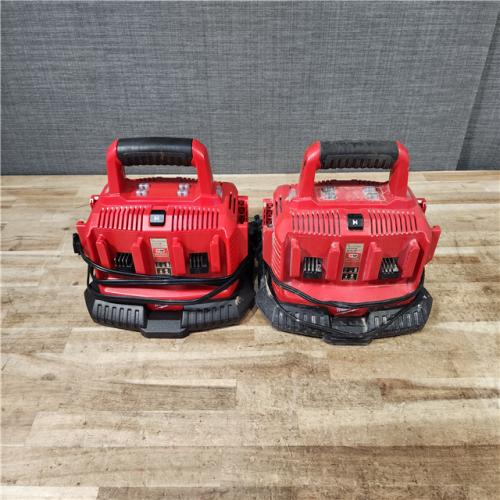 HOUSTON LOCATION - AS - IS MILWAUKEE BATTERY CHARGER PACK QTY - 2