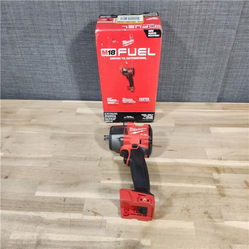 HOUSTON LOCATION - AS-IS Milwaukee M18 18V Fuel 1/2  Mid-Torque Impact Wrench Cordless Lithium-Ion Brushless with Friction Ring 2962-20 (TOOL ONLY)