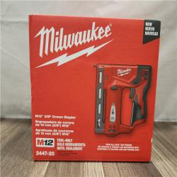 NEW- Milwaukee M12 3/8 Crown Stapler (Tool Only)