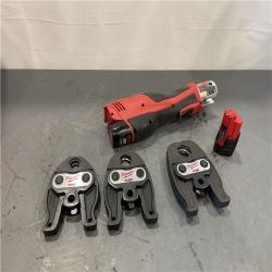 AS-IS - MILWAUKEE 12-Volt Lithium-Ion Force Logic Cordless Press Tool Kit