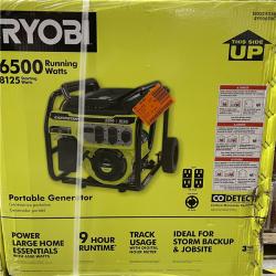 NEW! -RYOBI 8125-Watt Gasoline Powered Portable Generator with CO Detect Shutdown Sensor