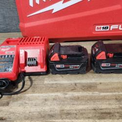 HOUSTON LOCATION - AS-IS MILWAUKEE FUEL 18V Lithium-Ion Brushless Cordless Hammer Drill and Impact Driver Combo Kit