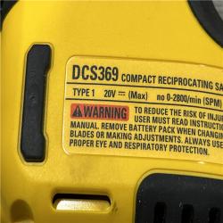 AS-IS DEWALT ATOMIC 20V MAX Cordless Brushless Compact Reciprocating Saw (Tool Only)