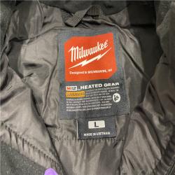AS-IS Milwaukee Women's Large 12-Volt Lithium-Ion Cordless Axis Black Heated Vest Kit