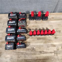 HOUSTON LOCATION - AS-IS MILWAUKEE BATTERY PACK QTY - 20