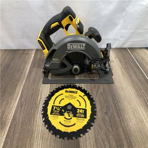 AS-IS  DEWALT FLEXVOLT 60V MAX Cordless Brushless 7-1/4 in. Circular Saw with Brake (Tool Only)