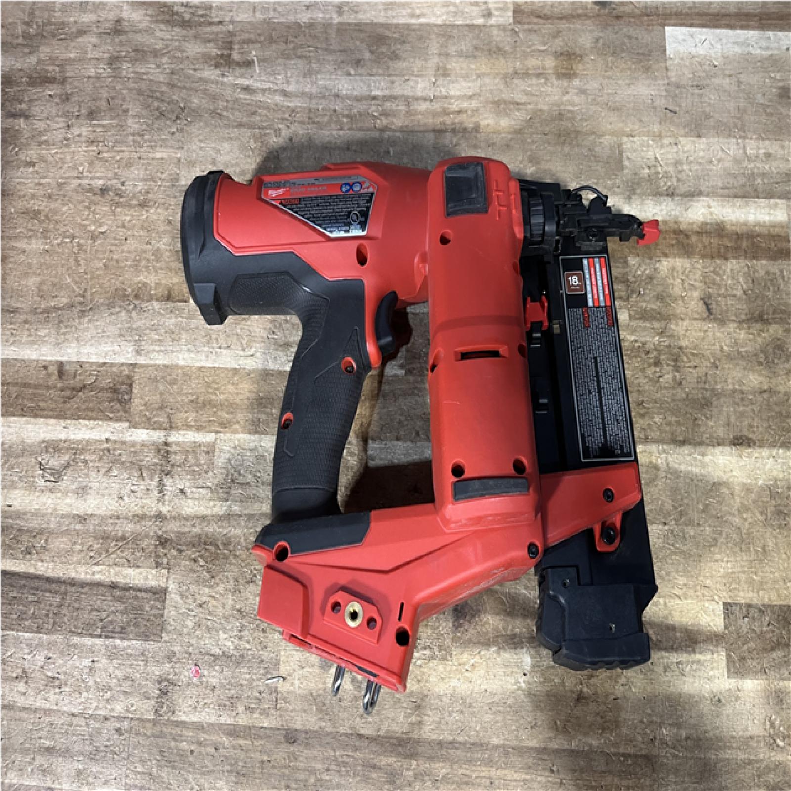 Houston Location AS-IS Milwaukee FUEL 18-Volt Lithium-Ion Brushless Cordless Gen II 18-Gauge Brad Nailer (Tool-Only)