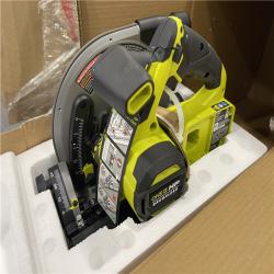 AS-IS - Ryobi ONE+ HP 18V Brushless Cordless 6-1/2 in. Track Saw Kit