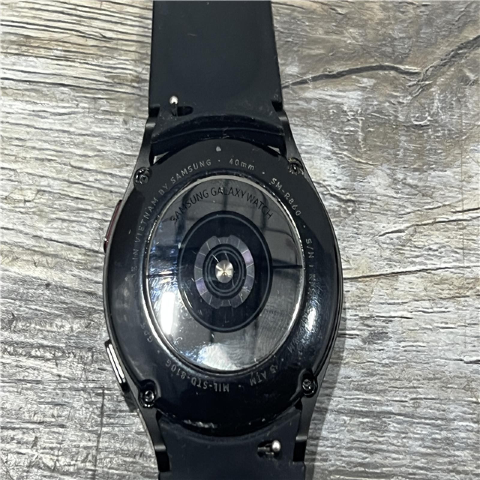 AS-IS Samsung Galaxy Watch4 40mm Smart Watch, Bluetooth, Black