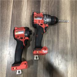 AS-IS Milwaukee FUEL 18V Lithium-Ion Brushless Cordless Hammer Drill and Impact Driver Combo Kit
