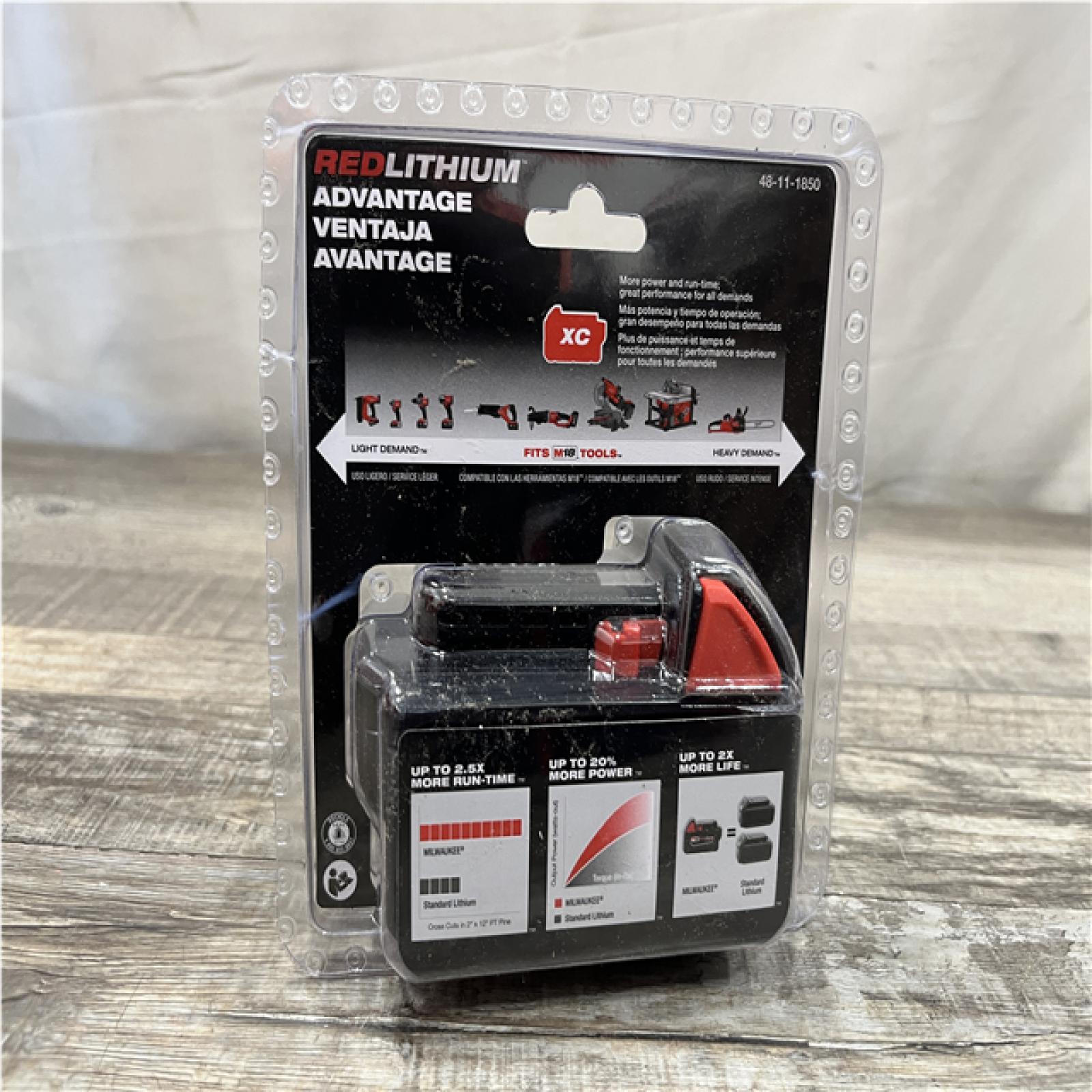 NEW - Milwaukee 18-Volt 5.0 Ah Lithium-Ion XC Extended Capacity Battery Pack