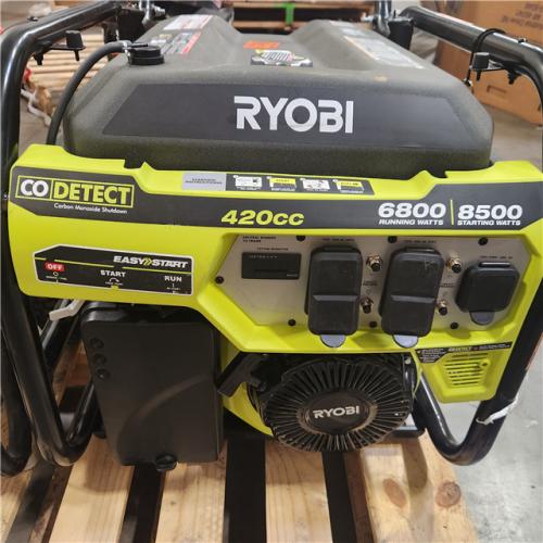 Dallas Location - As-Is RYOBI RYOBI 6,800-Watt Gasoline Portable Generator