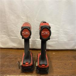 AS-IS MILWAUKEE M18 FUEL 18V Lithium-Ion Brushless Cordless Hammer Drill and Impact Driver Combo Kit (2-Tool) with 2 Batteries
