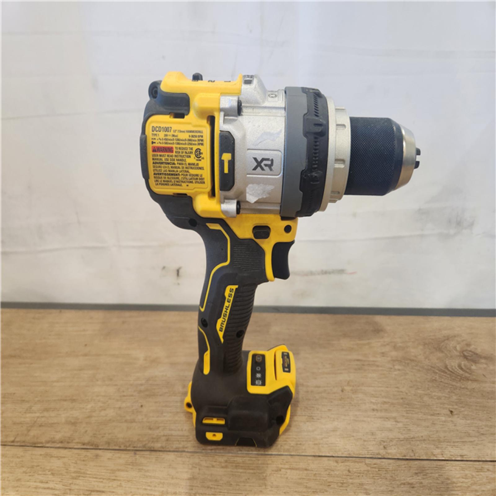 AS-IS- DEWALT 20V MAX Brushless Cordless 1/2 3-Speed Hammer Drill (Tool-Only)