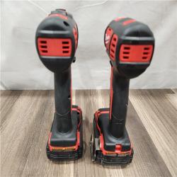 AS-IS- Milwaukee 18V Cordless Brushed 2-Tool Drill/Driver and Impact Driver Kit