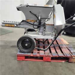 Dallas Location - As-Is MUDMIXER Feed Portable Electric Concrete, Cement and Mortar Mixer