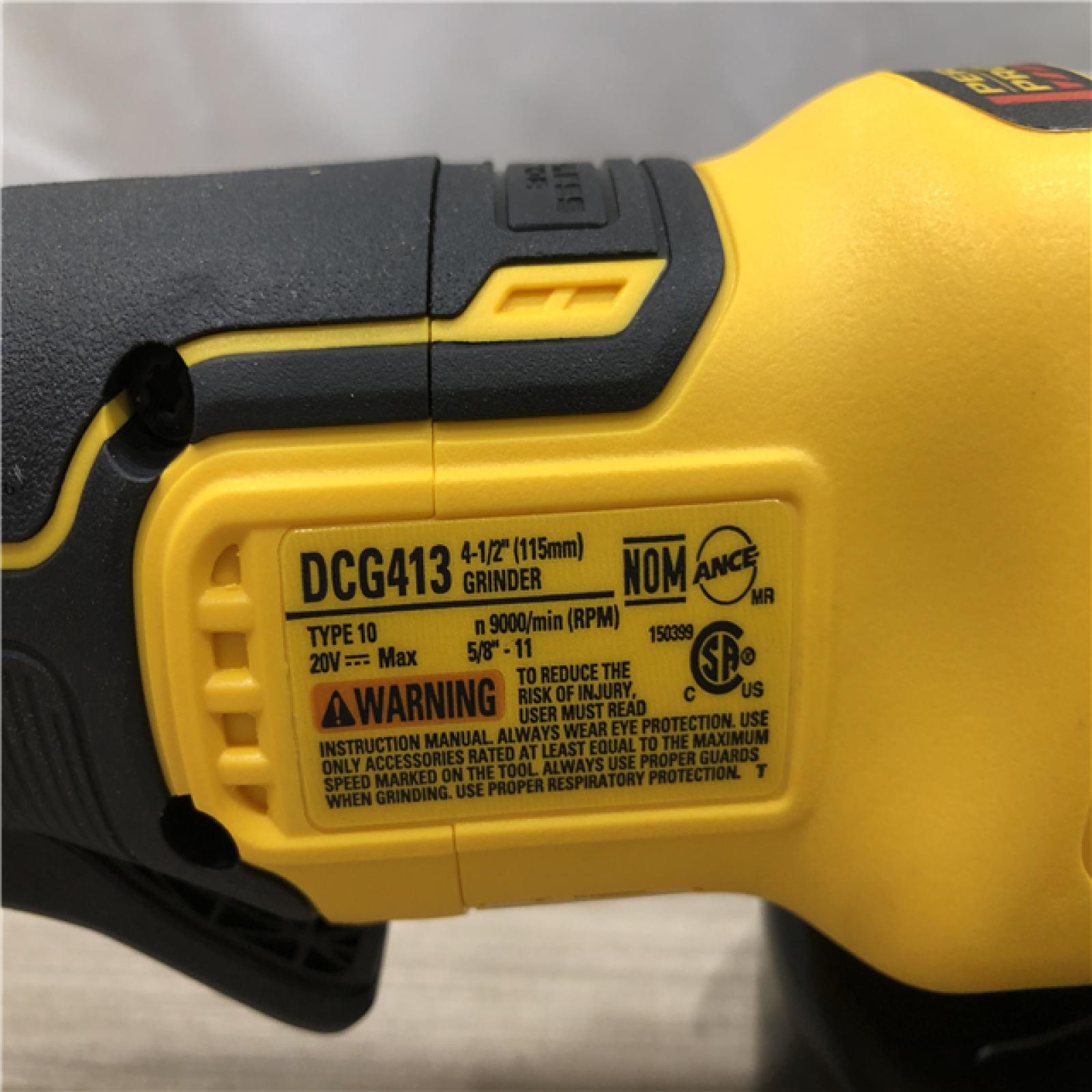 AS-IS DeWalt 20-Volt MAX XR Cordless 4-1/2 in. Small Angle Grinder (Tool-Only)