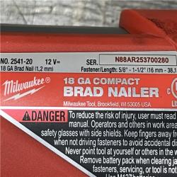 AS-IS Milwaukee FUEL 12-Volt Lithium-Ion Brushless Cordless 18-Gauge 1-1/2 in. Compact Brad Nailer (Tool Only)
