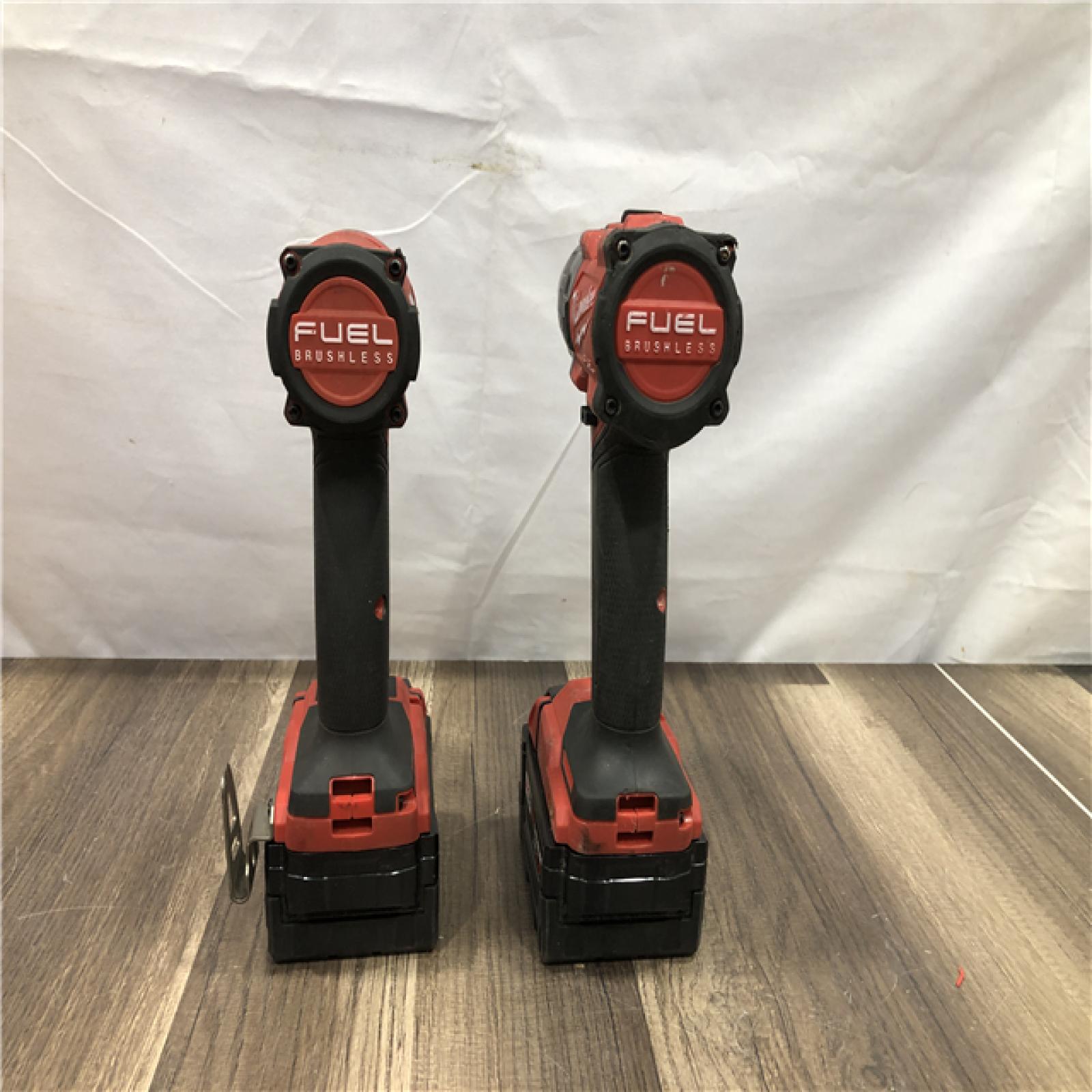 AS-IS Milwaukee FUEL 18V Lithium-Ion Brushless Cordless Hammer Drill and Impact Driver Combo Kit