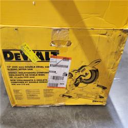 As-Is- DEWALT 12-in Dual Bevel Sliding Compound Miter Saw