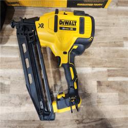 HOUSTON LOCATION - AS-IS DEWALT 20V MAX XR 16-Gauge Electric Cordless Angled Finishing Nailer Kit