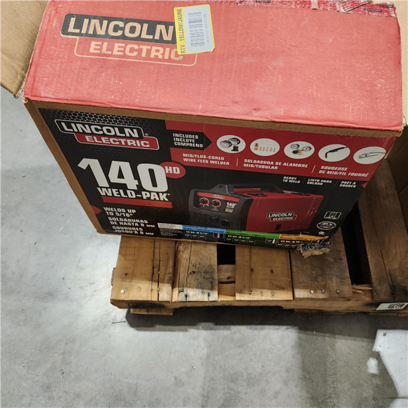 Dallas Location - As-Is Lincoln Electric Weld-Pak 140 Amp MIG Wire Feed Welder