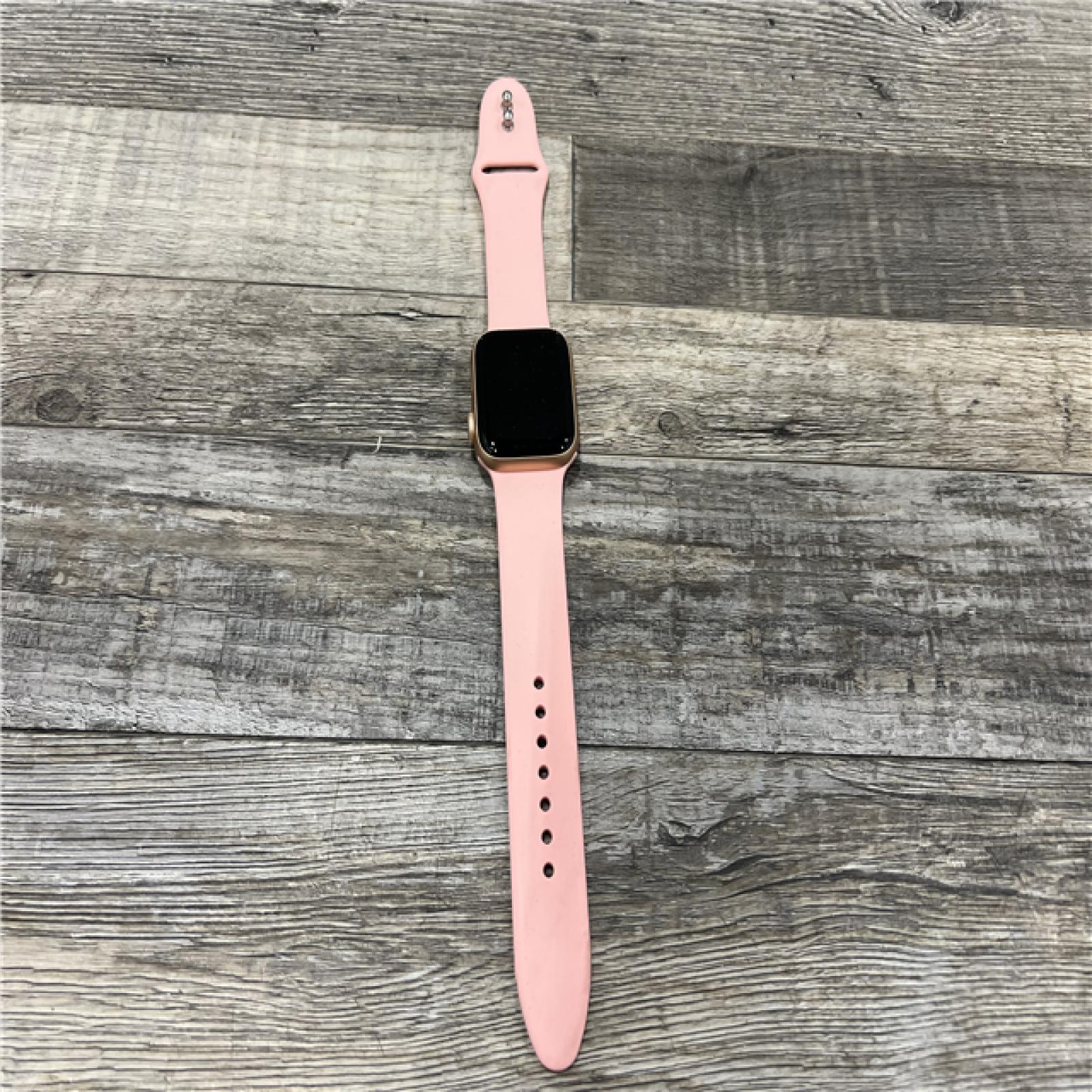 AS-IS  Apple Watch Series 5 GPS w/ 40MM Gold Case & Pink Sand Sport Band