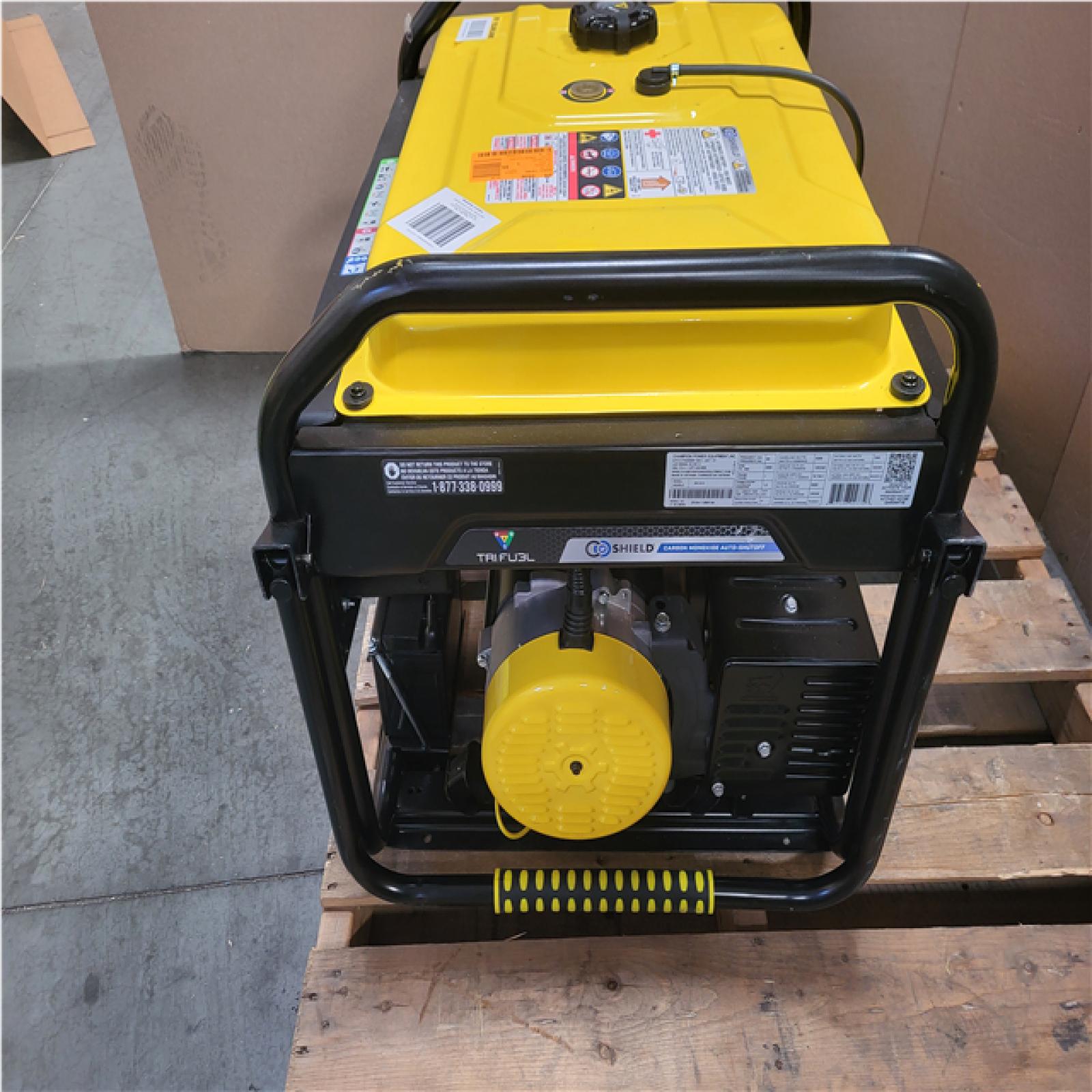 CALIFORNIA AS IS CHAMPION 11 500/9200 TRI FUEL PORTABLE GENERATOR