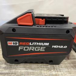 LIKE NEW - Milwaukee 18-Volt Lithium-Ion REDLITHIUM FORGE Starter Kit with 12.0Ah Battery and Charger