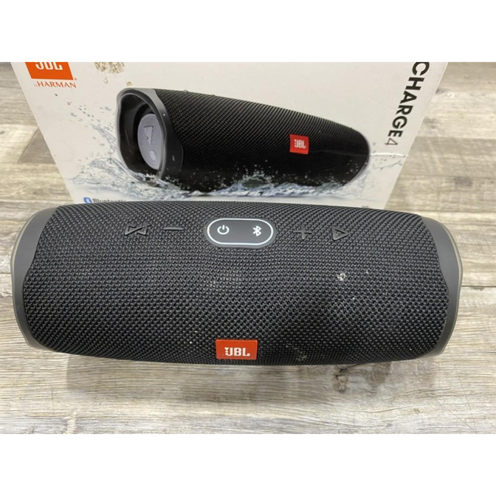 AS-IS JBL Charge 4 - Waterproof Portable Bluetooth Speaker - Black