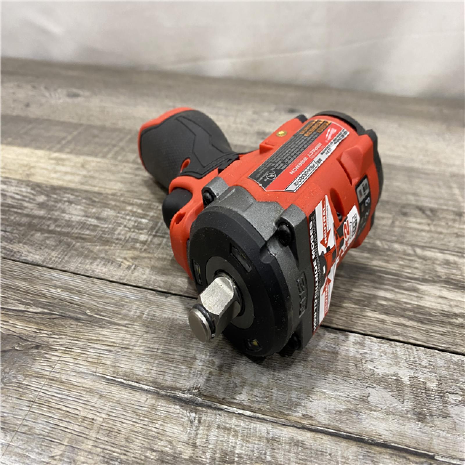 AS-IS Milwaukee FUEL 12V Lithium-Ion Brushless Cordless Stubby 1/2 in. Impact Wrench (Tool-Only)